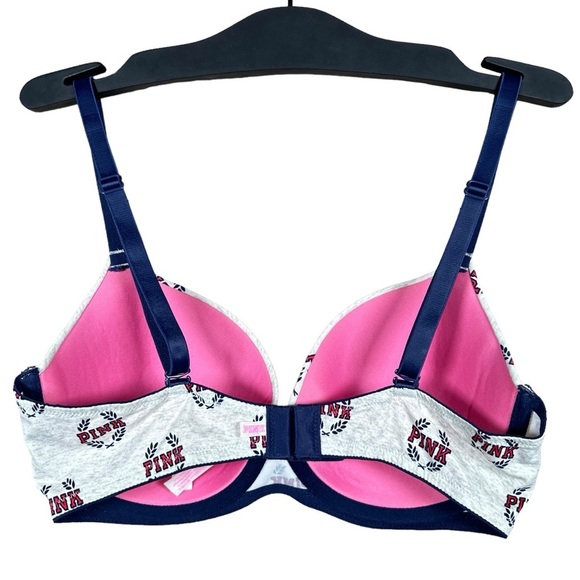 PINK VICTORIA’S SECRET Logo Wear Everywhere Super Push-Up Bra - Picture 5 of 10